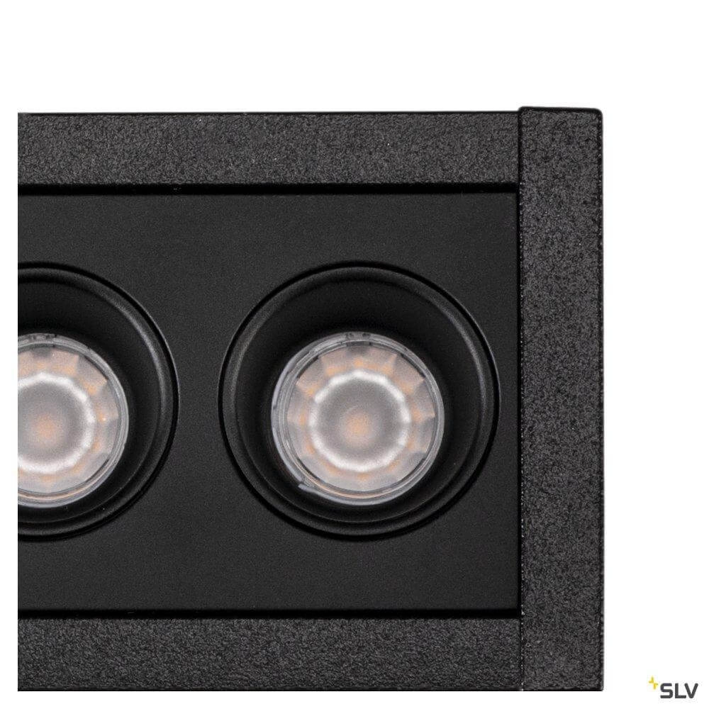 LED-Einbauleuchte Milandos 6-lichts 6x130 Lumen schwarz SLV 4024163254809