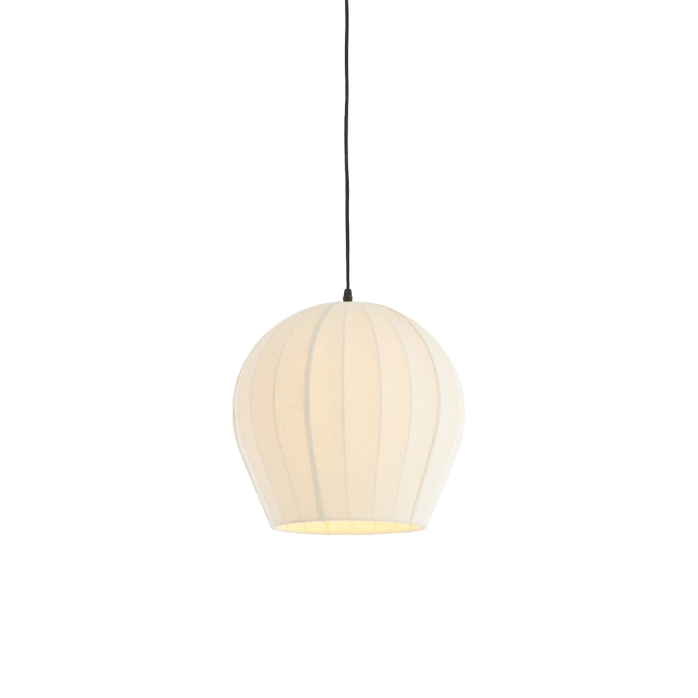 Bouclé-Pendellampe Zagori Ø 35cm – Creme Light & Living 8717807793036