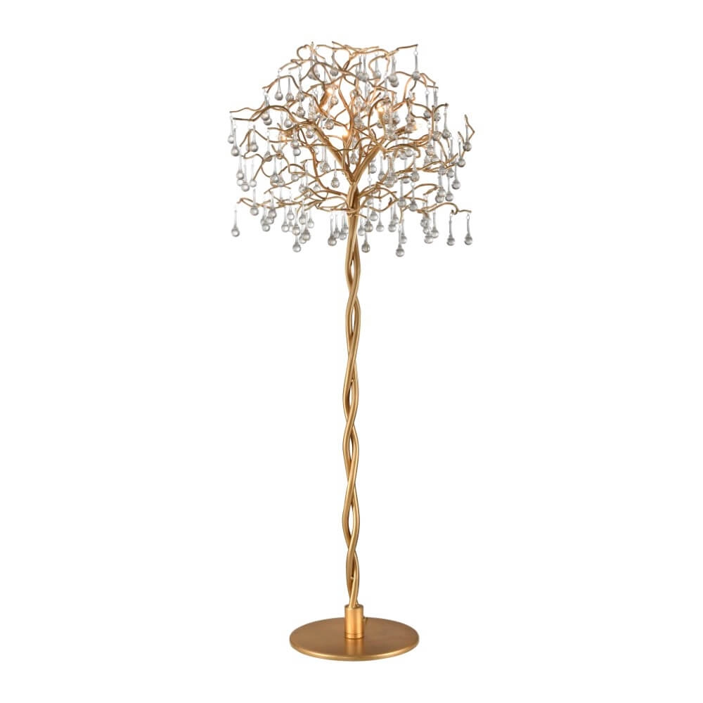 Stehender Kronleuchter Icicle antikes Messing Paul Neuhaus 4012248332931