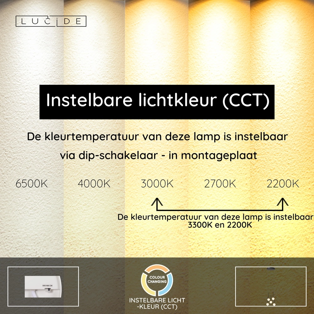 Design-Pendellampe Calina 5-Licht mit weißen Kugeln Premium by Lucide 5411212242013