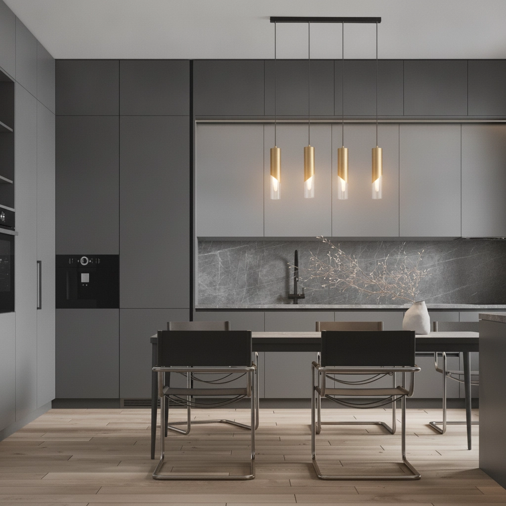 Design-Pendellampe Modesto 4-Licht Gold
