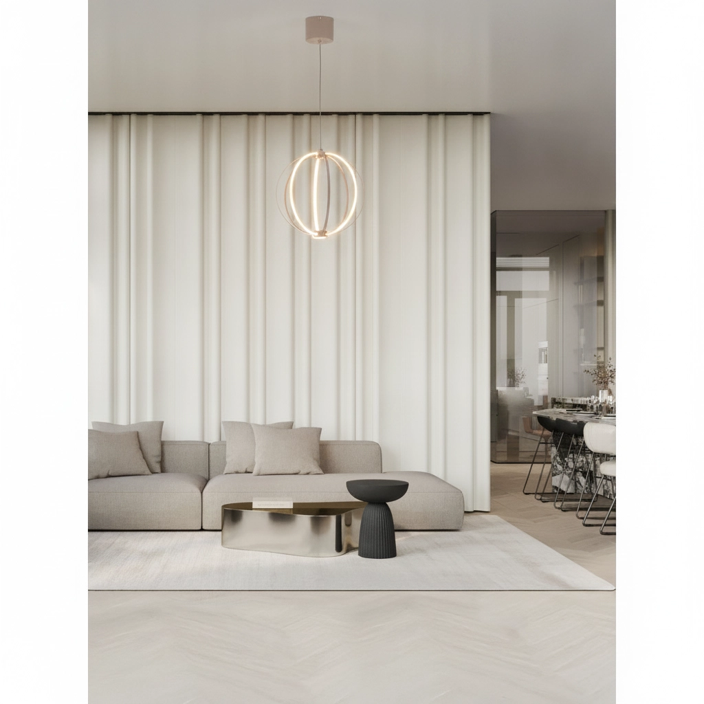 Pendellampe Brea beige Ø 30cm