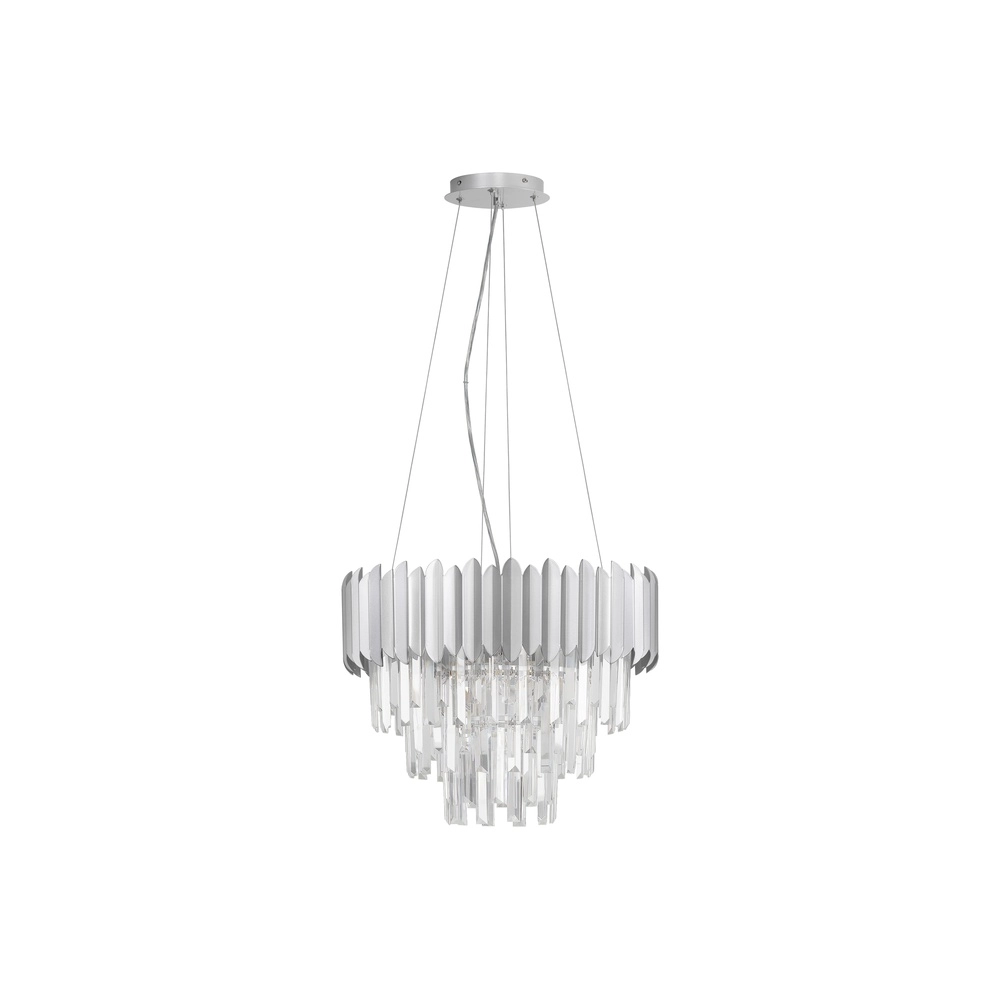 Pendelleuchte Magnolia Chrom und Kristall Ø 50cm Lyora 5212017434951