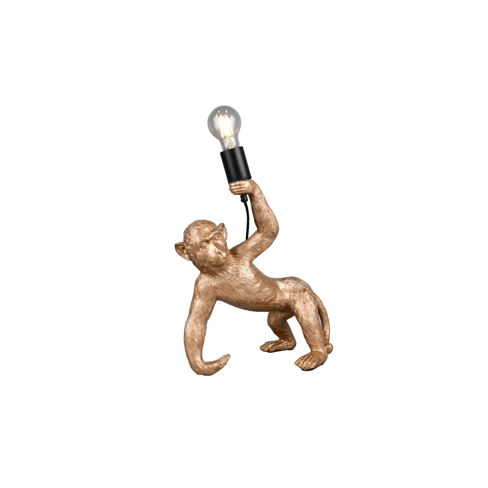 Tischlampe Bobo Affe Gold Trio 4017807668049
