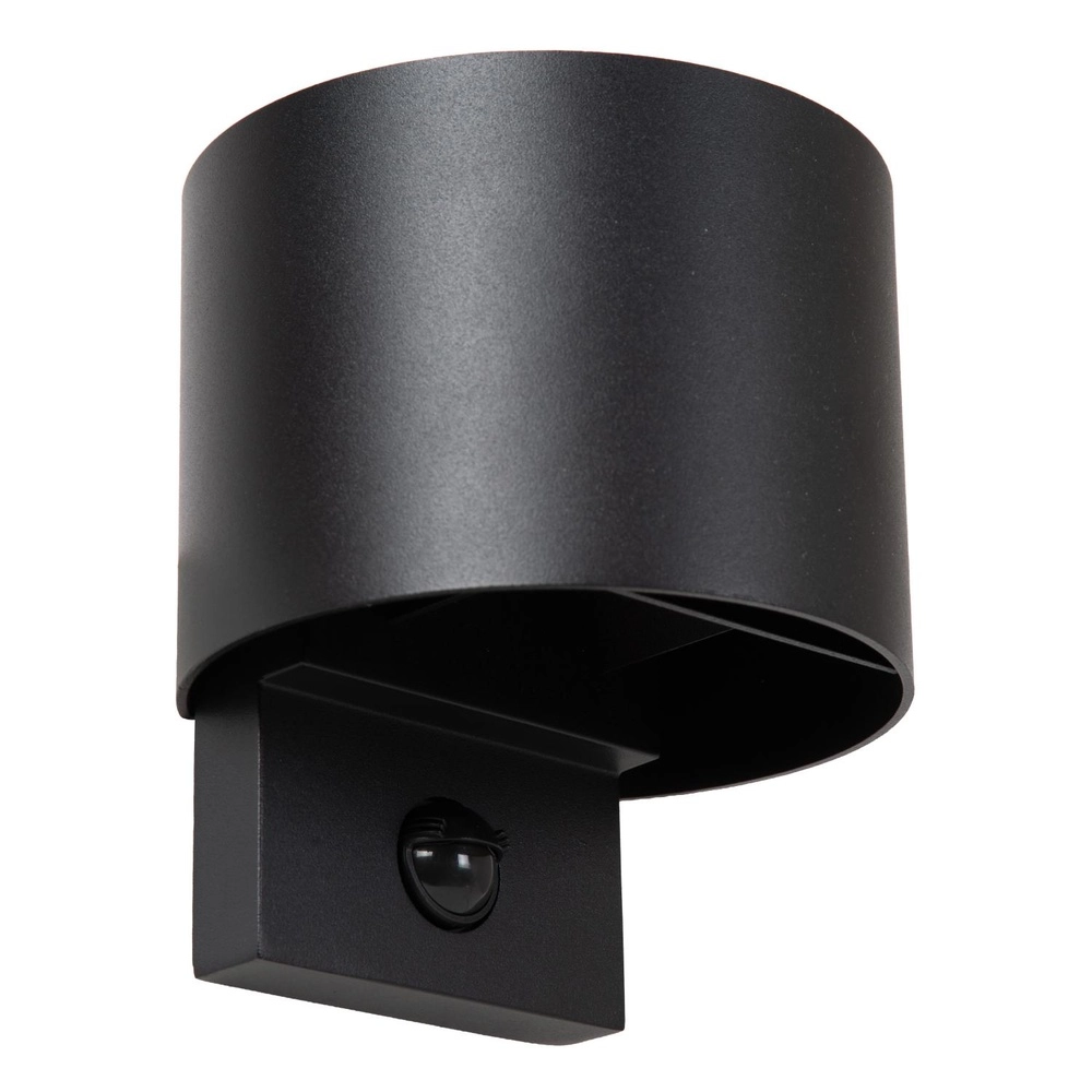Runde Wandlampe Tadzio mit Sensor Schwarz