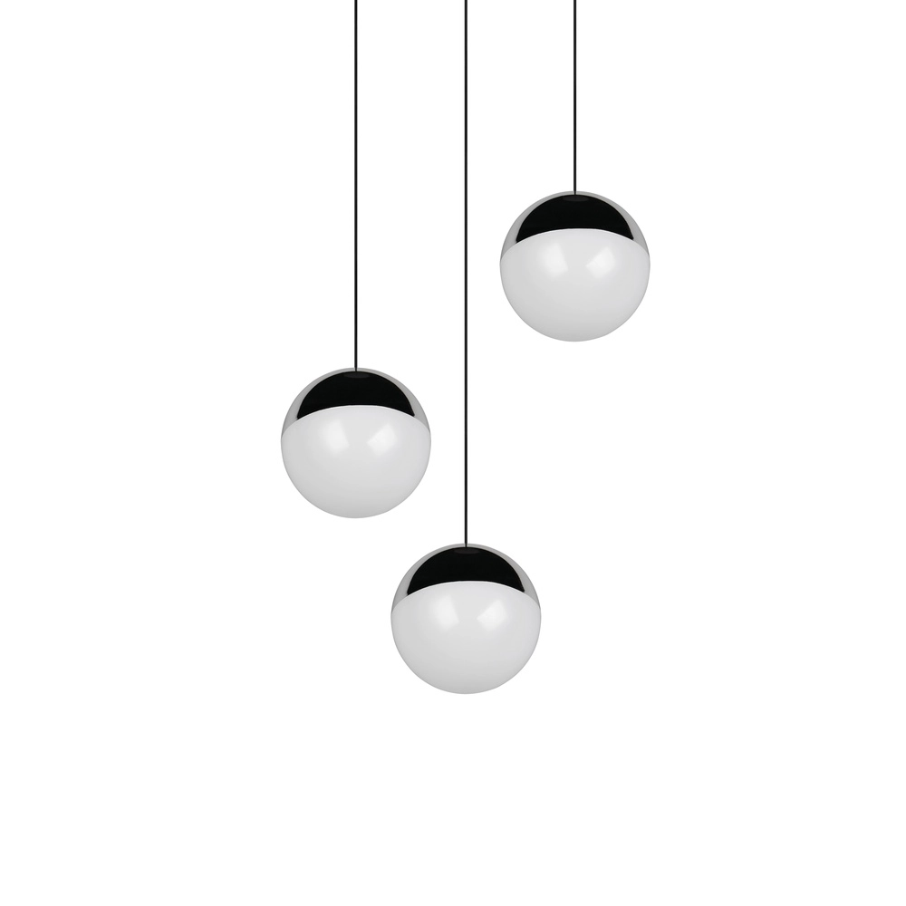 3-Licht Pendellampe Senta Rundchrom Trio 4017807685824