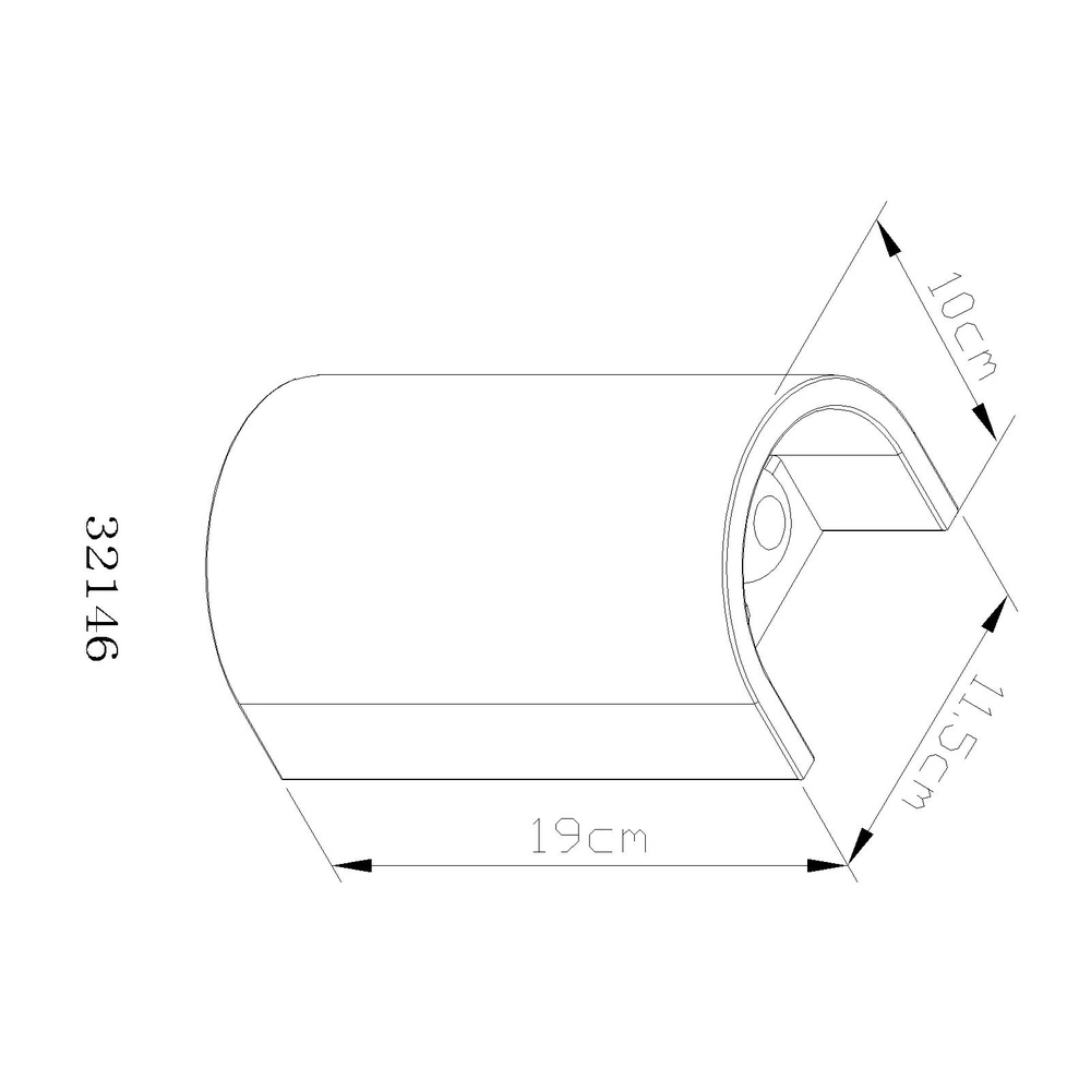 Moderne Wandlampe Ferguson Grau Globo 9007371586912