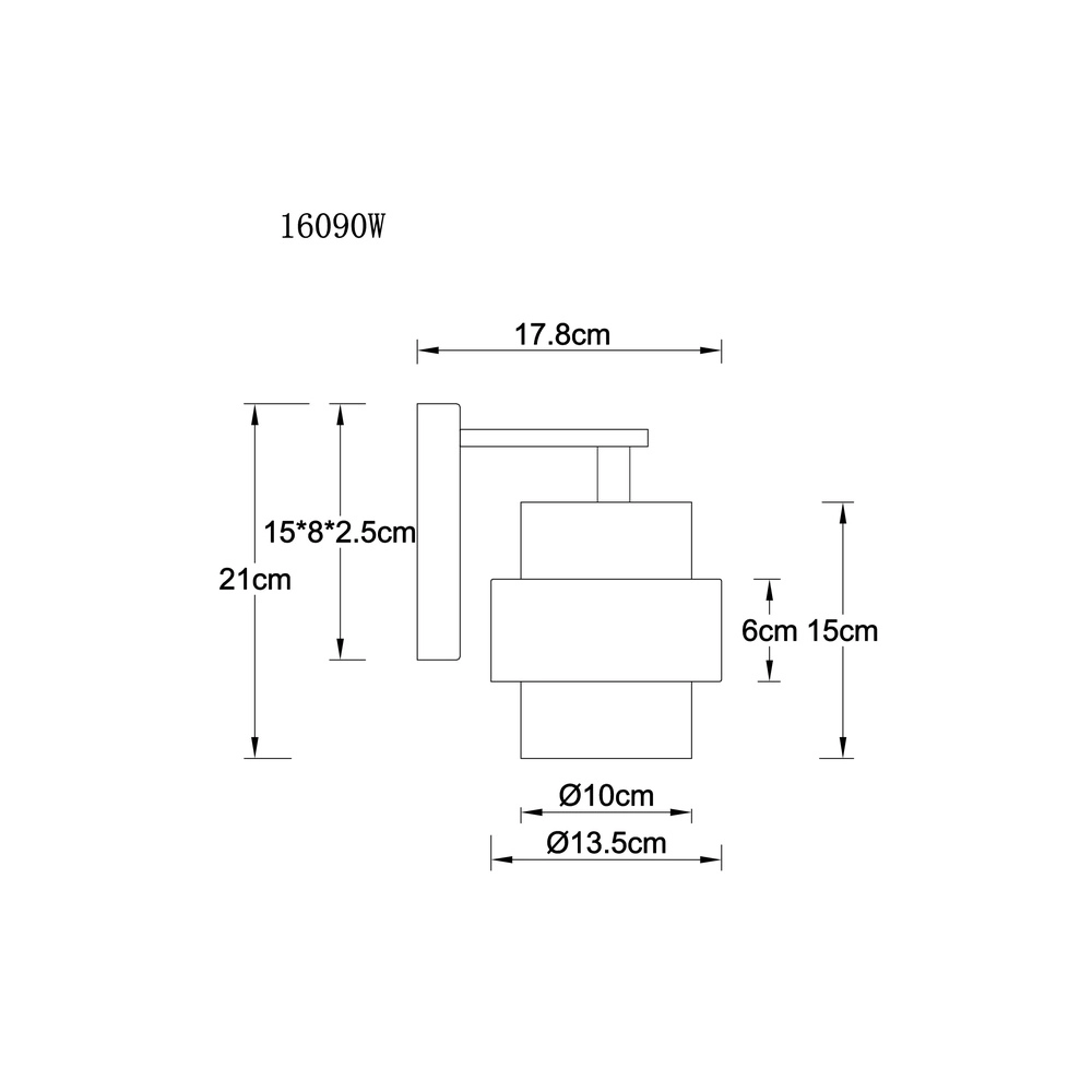 Wandlampe Daren Schwarz mit Marmor Globo 9007371589661