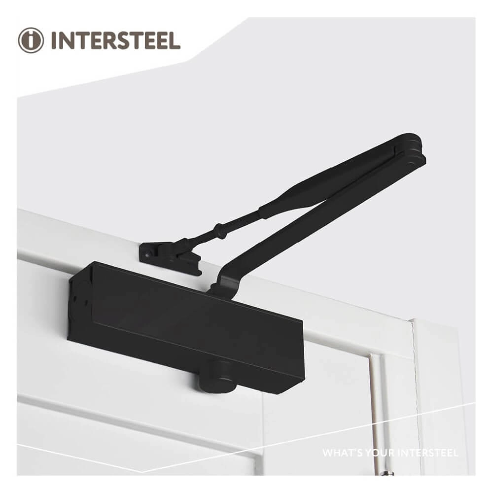 Türschließer Closura mit Scherenarm DR 120 schwarz Intersteel 8714186458471