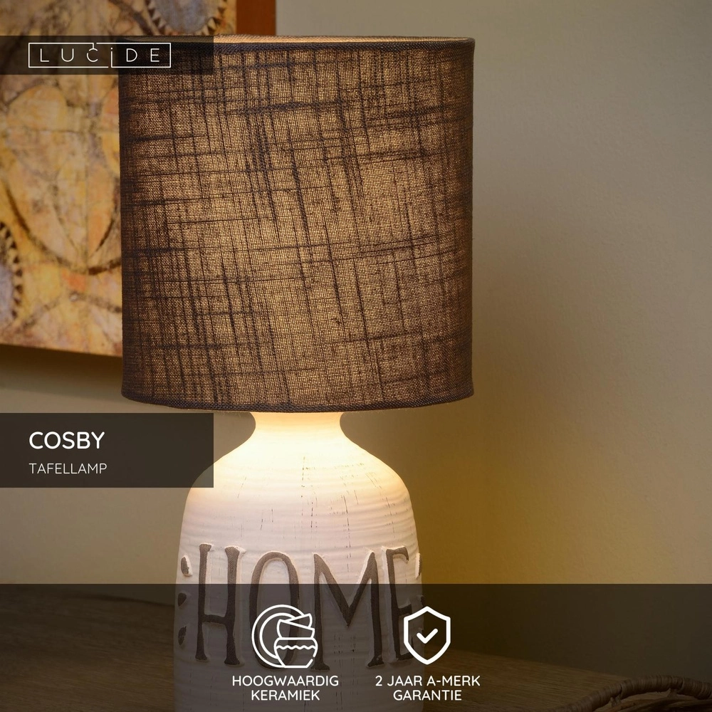 Tischlampe Cosby Weiß Lucide 5411212470126