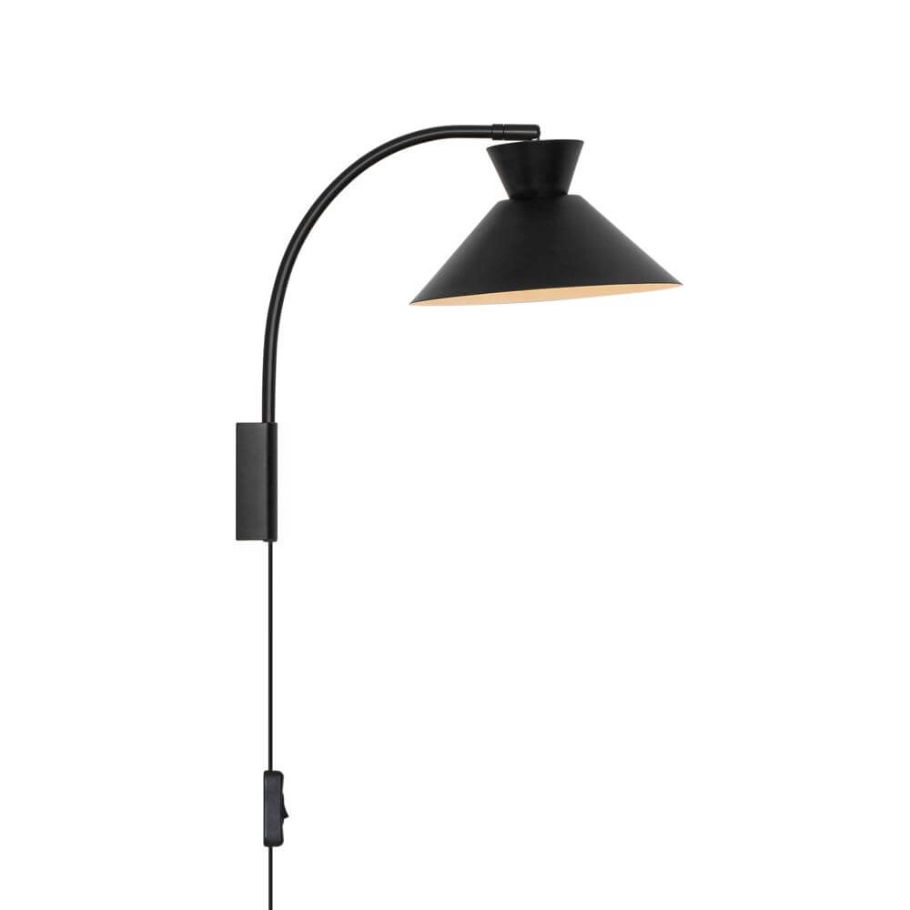 Schlanke Wandleuchte Dial schwarz Nordlux 5704924013744