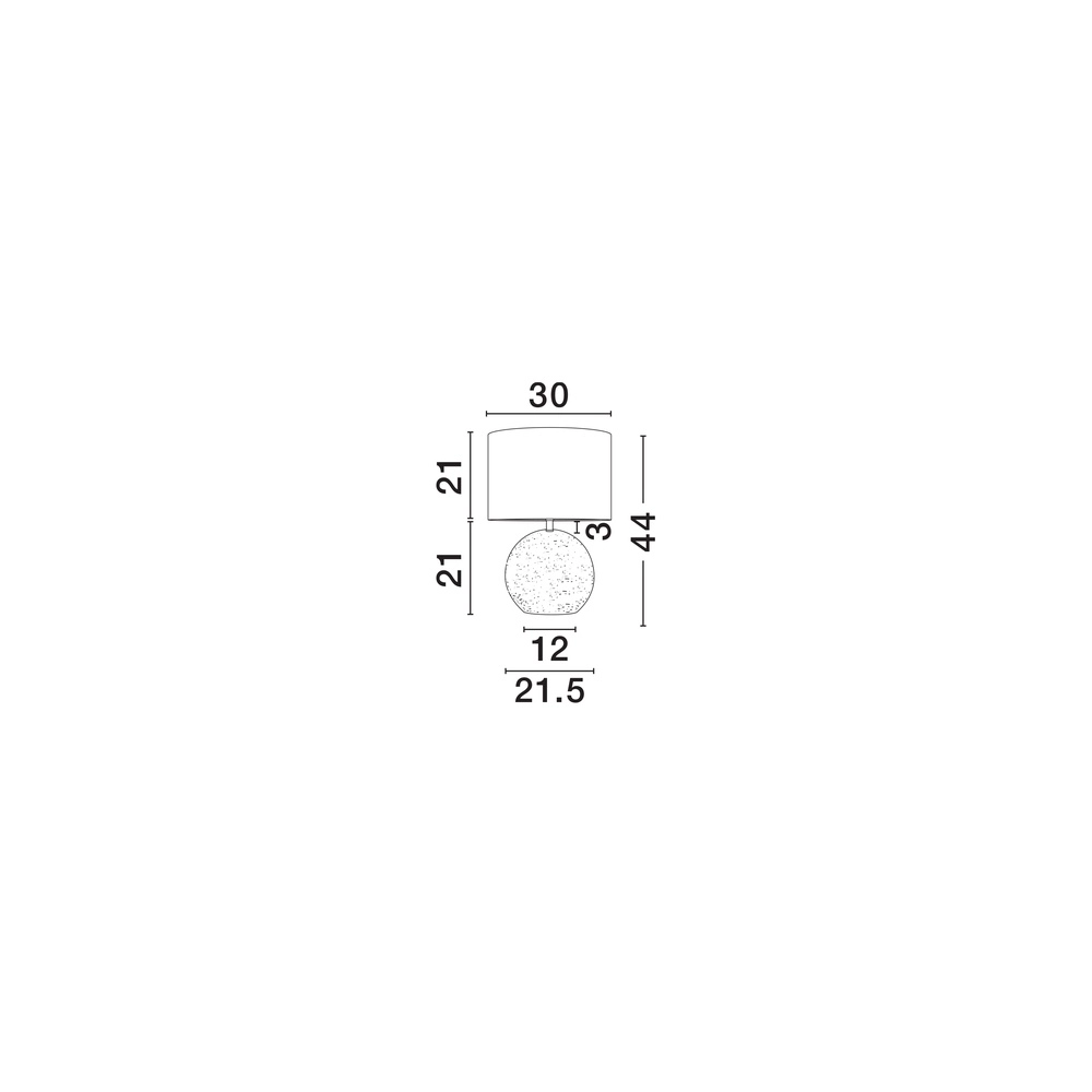 Tischlampe Nagomi Beige mit cremefarbener Kapuze Lyora 5212017468222