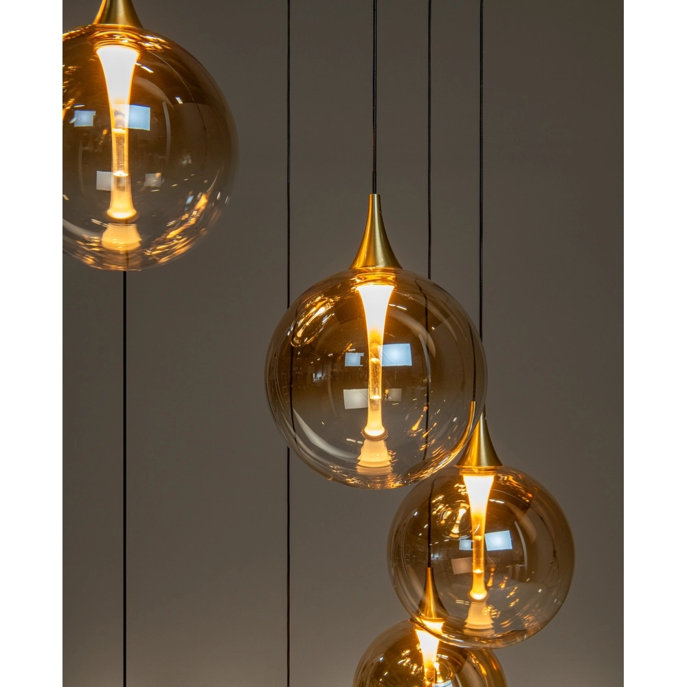 Design-LED-Pendelleuchten Gisela Fading – 12x Ø 16 cm Premium by Lucide 5411212134851