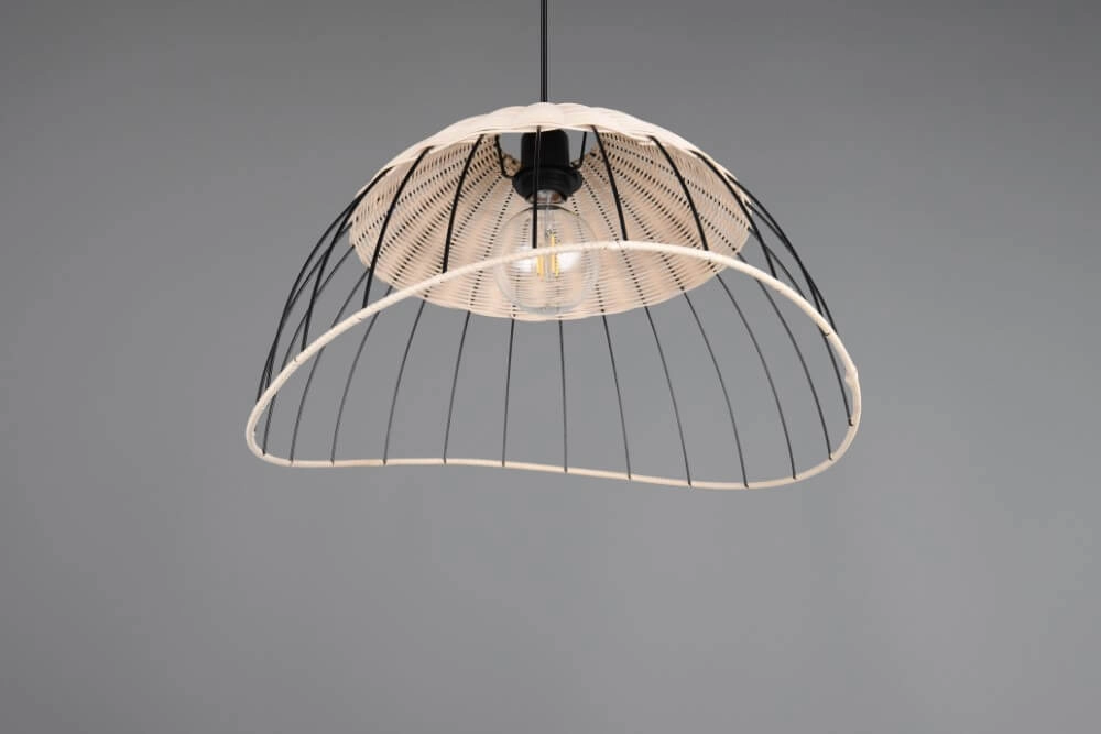 Rattan Pendelleuchte Sandrine Ø 48cm Trio 4017807637656