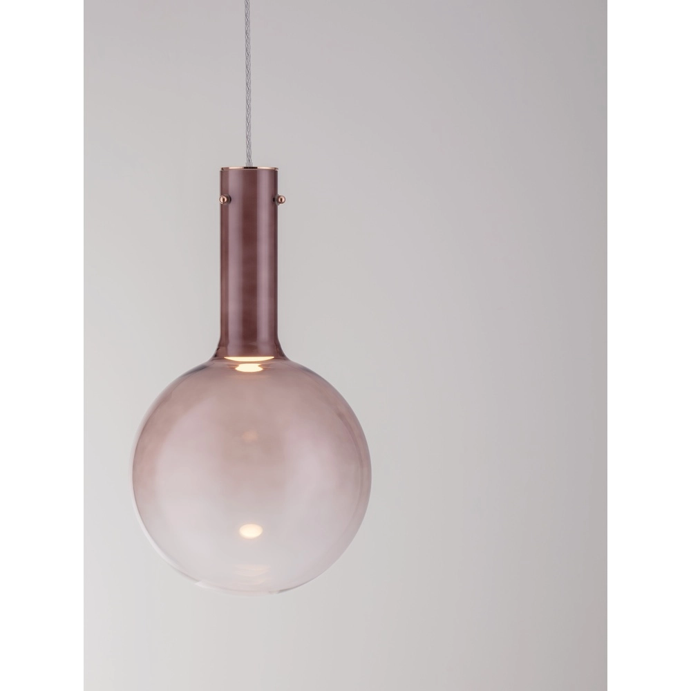 Pendelleuchte Nostos Braunes Glas Lyora 5212017449047