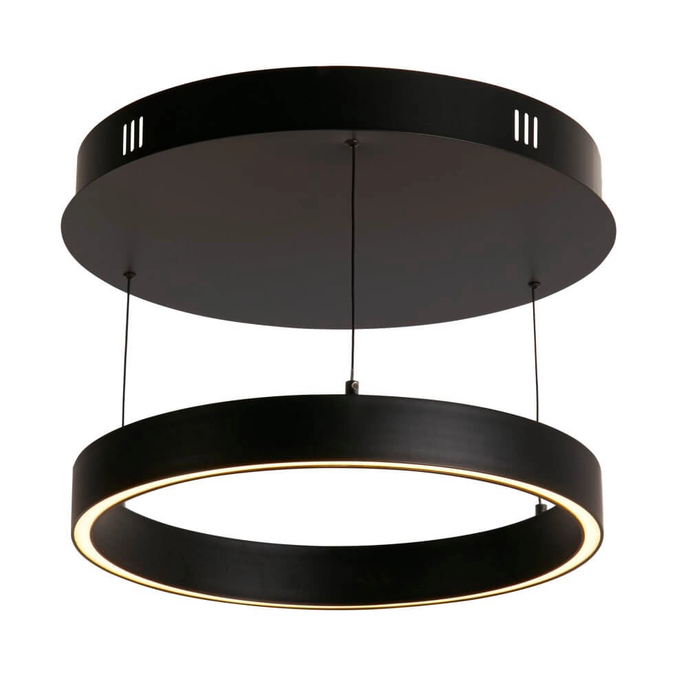 Runde Hängelampe Layla schwarz Ø 44cm Searchlight 5053423255712