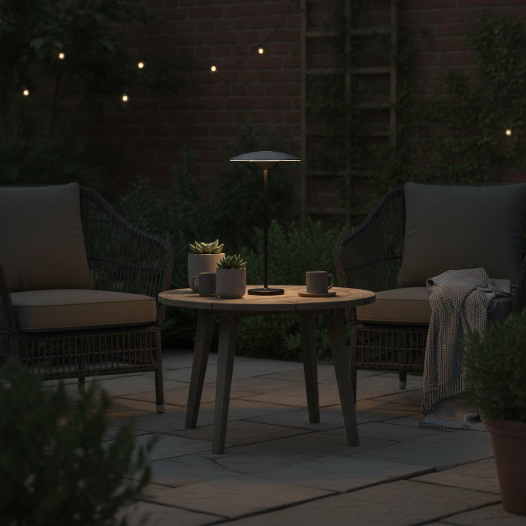 Tischlampe Fumo Wiederaufladbar Schwarz
