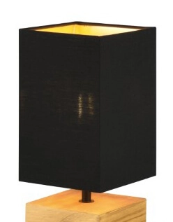 Schwarze Tischlampe Woody Trio 4017807523553