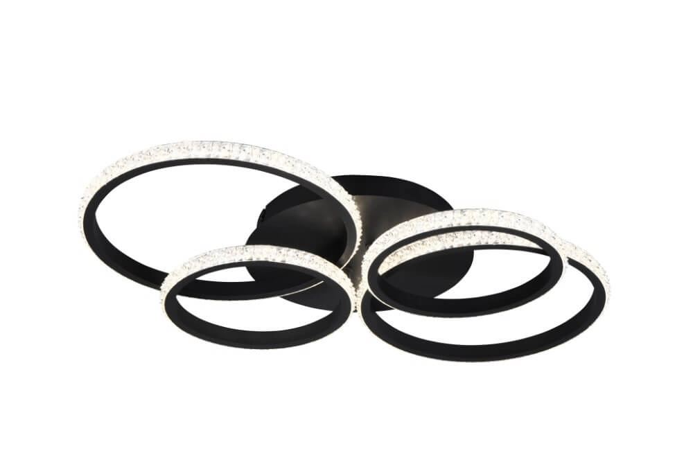 Designer-Deckenleuchte Cires Schwarz Trio 4017807600964