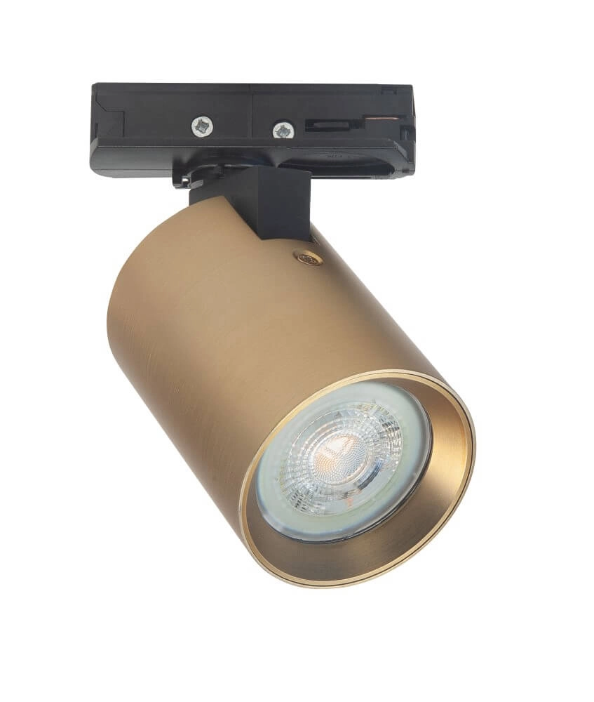 1-phasiger kompakter Gleisstrahler Oliver Gold - GU10 Highlight 8718379045813