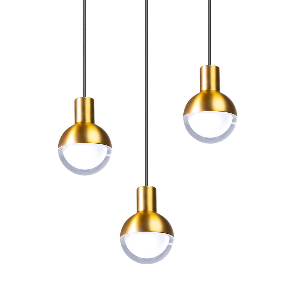 Schwarze Hängelampe Drop mit Gold ETH 8720195306504