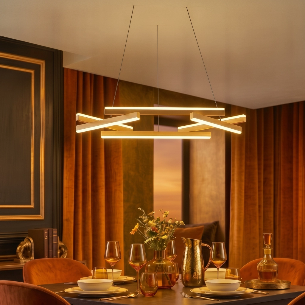 Pendelleuchte Hyde schwarz mit gold
