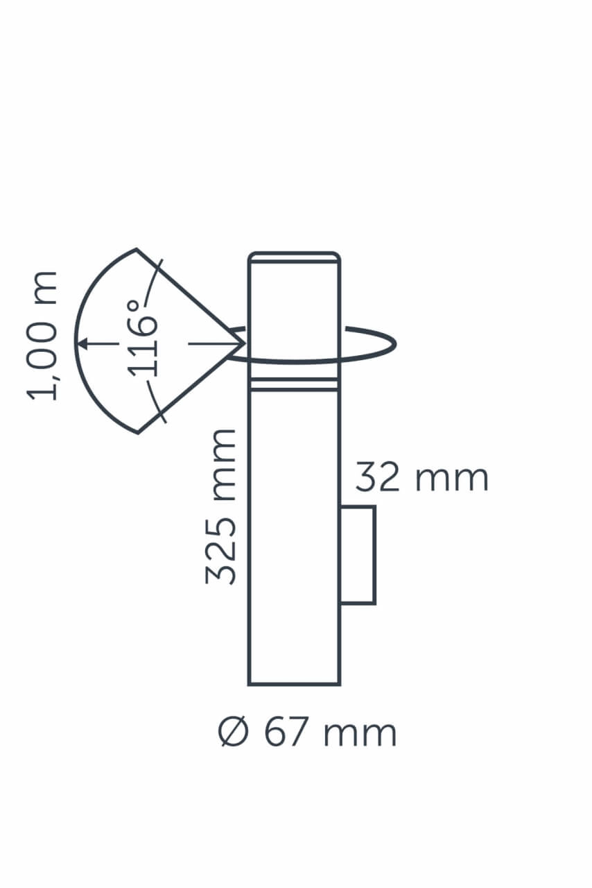 Wandlampe Liv Wall White 12 Volt LED In-lite 8717051003820
