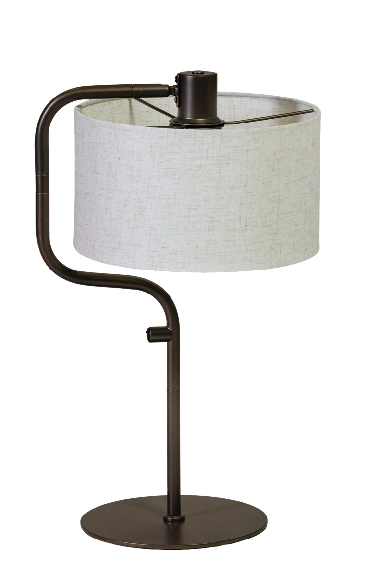 Tischlampe Jacqueline 1x E27 – anodisch braun