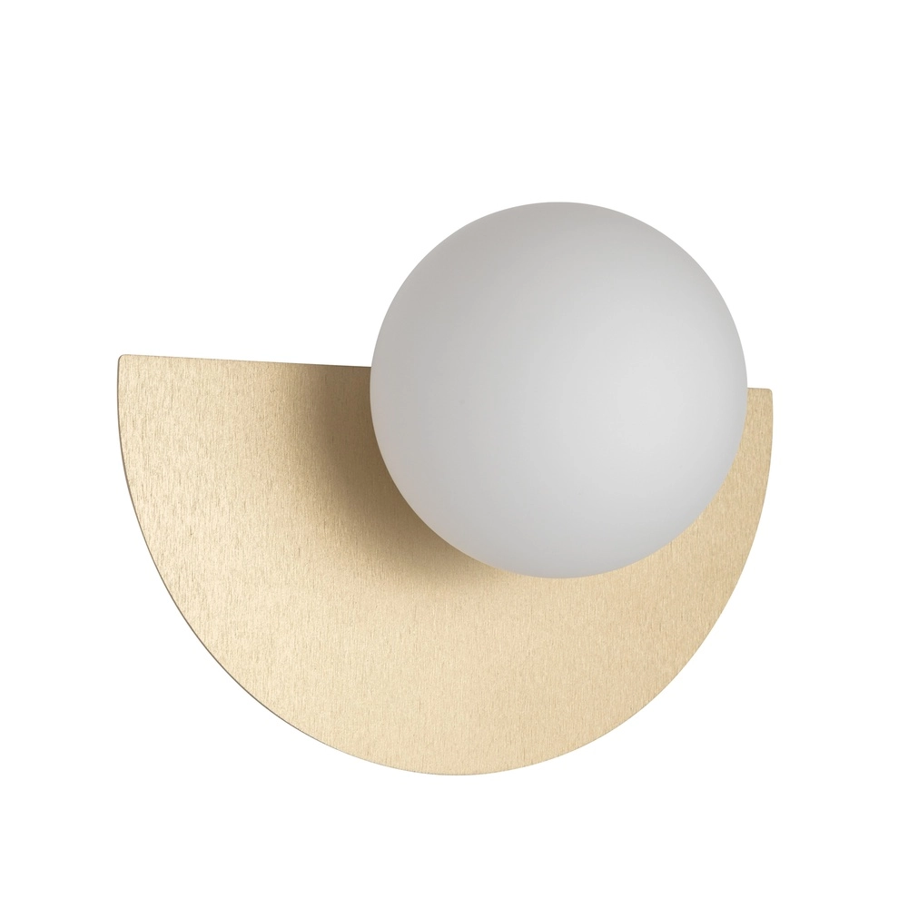 Design-Wandlampen-Hälfte Saturn Gold Lyora 5903139125987
