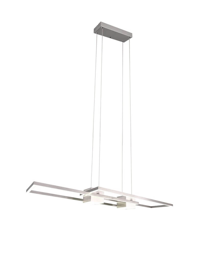 LED-Hängelampe Büro Albany Edelstahl Trio 4017807610321