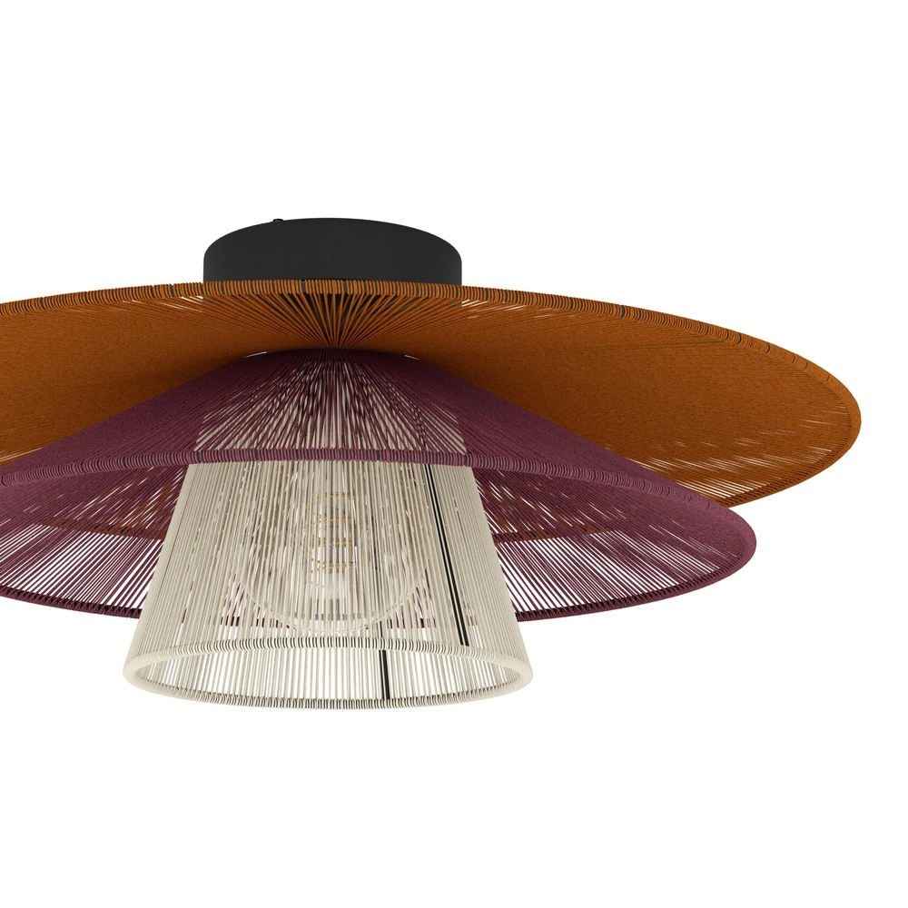 Drahtlampe Pignona Deckenfarben