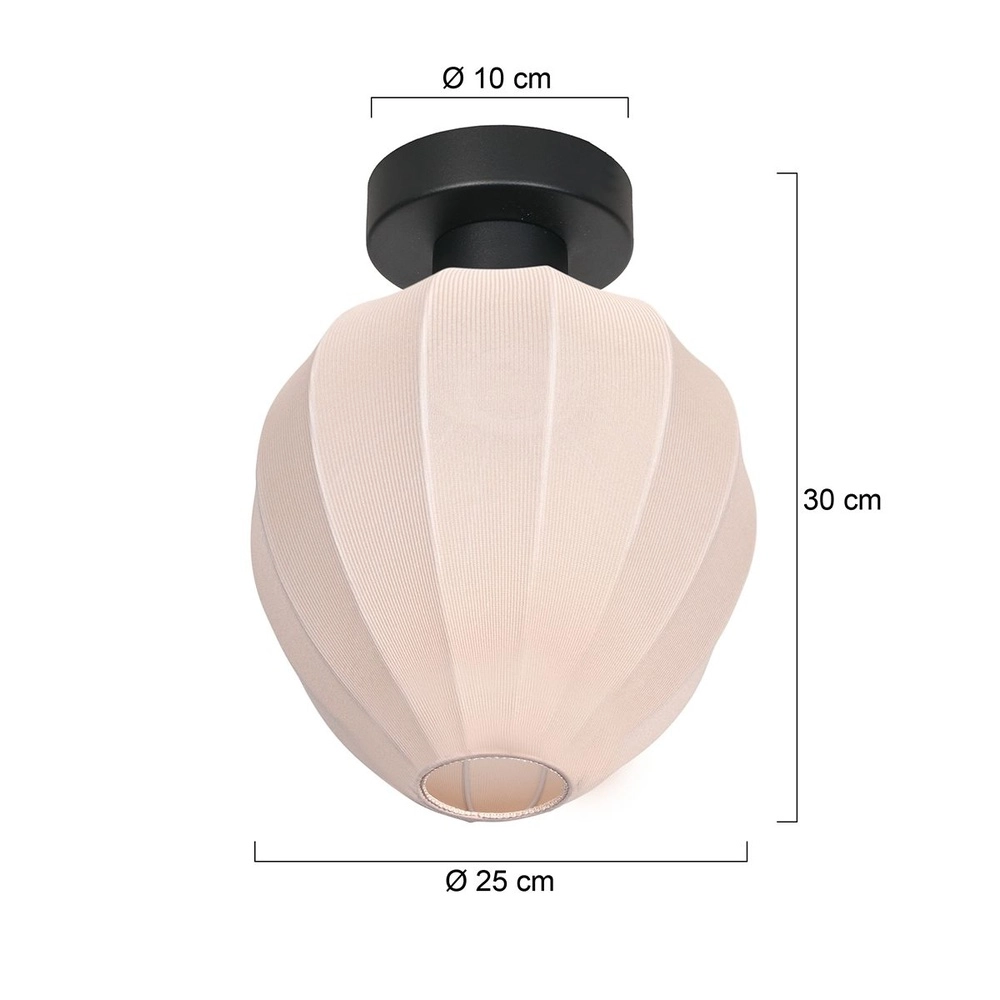 Deckenlampe Bloeba cremefarbener Farbton Ø 25cm Steinhauer 8712746181050