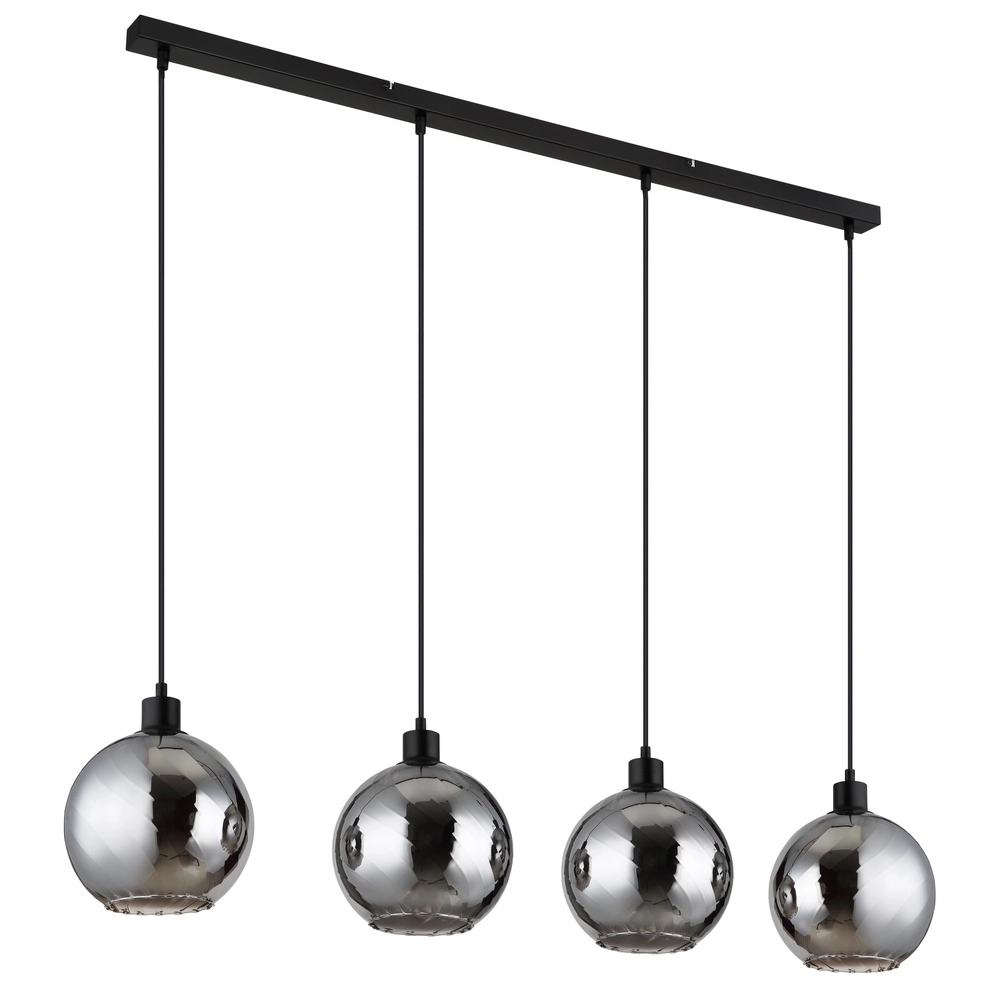 Design-Pendellampe Ulf 4-Licht Schwarz Globo 9007371522712