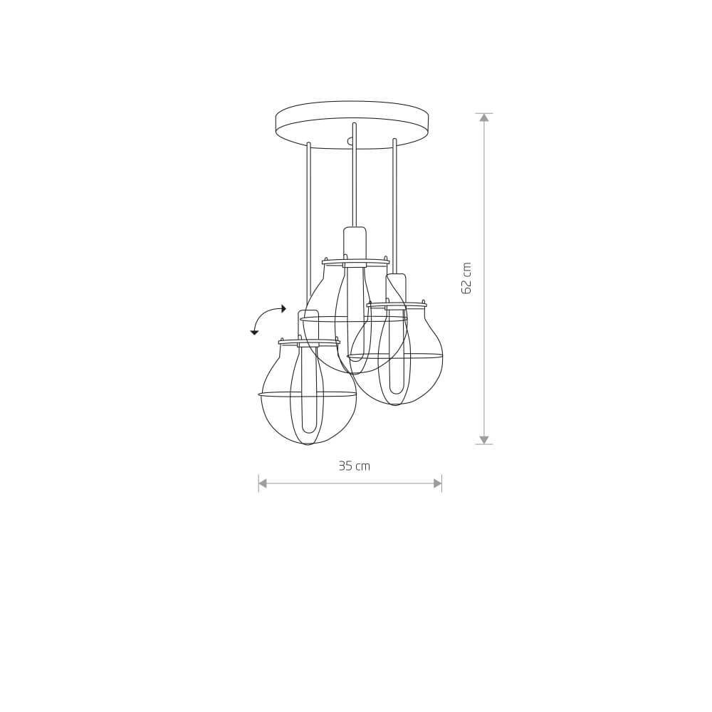 3-Lichts Deckenlampe Manufacture Lyora 5903139974097
