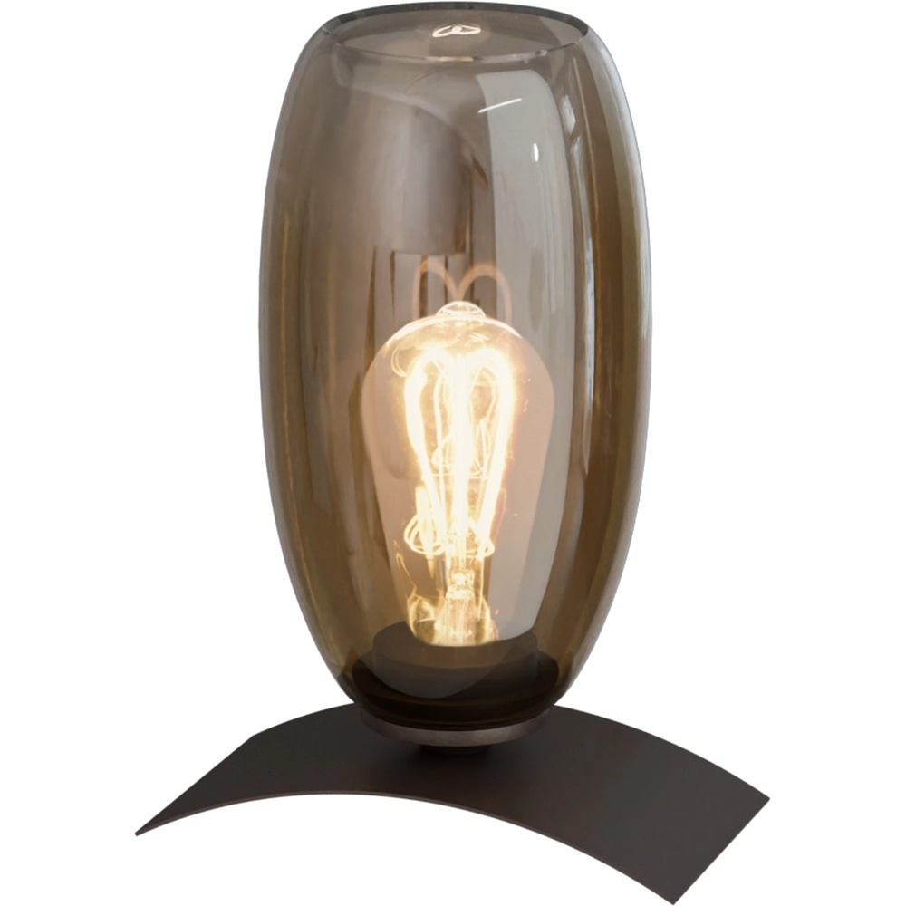 Tischlampe Olive Ø12,5 cm Glas – Kakao Masterlight 8718121393827