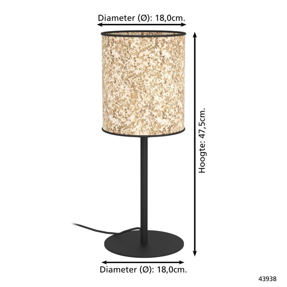 Natürliche Tischlampe Butterburn 47,5 cm Eglo 9002759439385