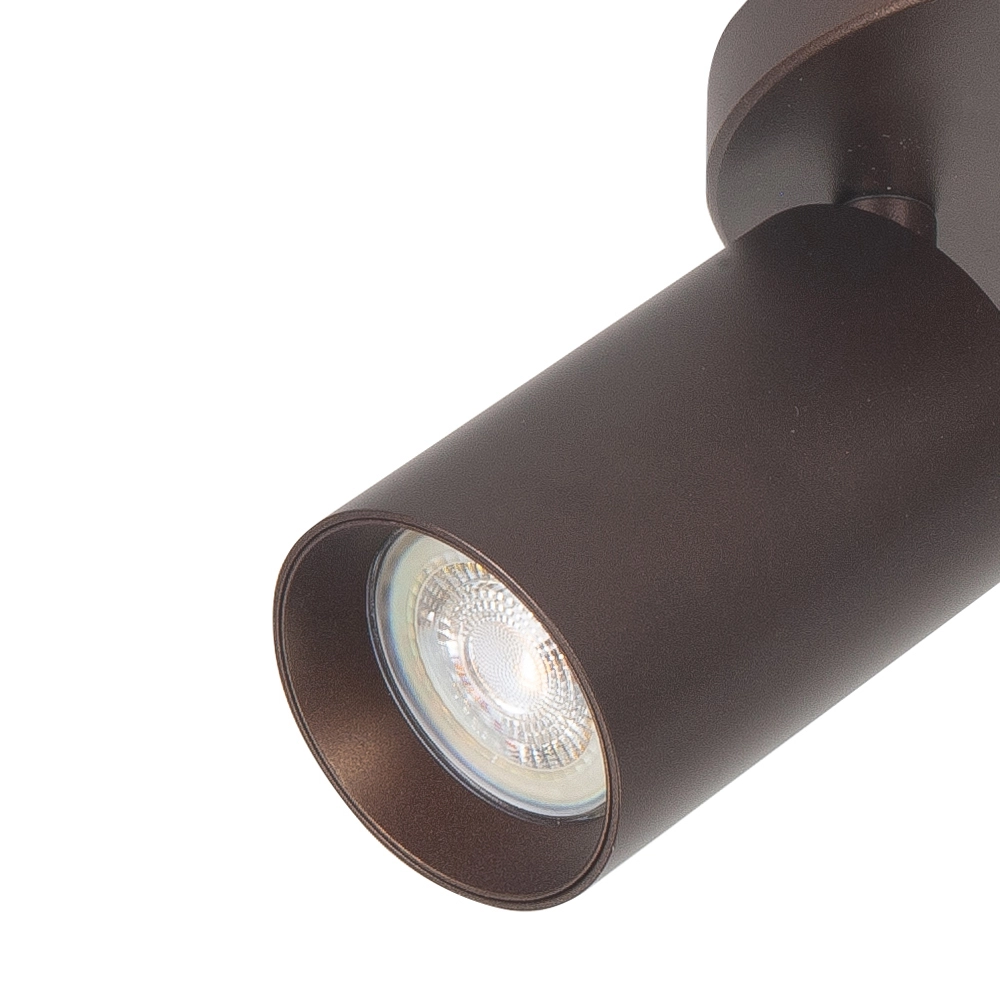 Aufputz-Spot Mila 2-flammige runde Schokolade Highlight 8718379050404