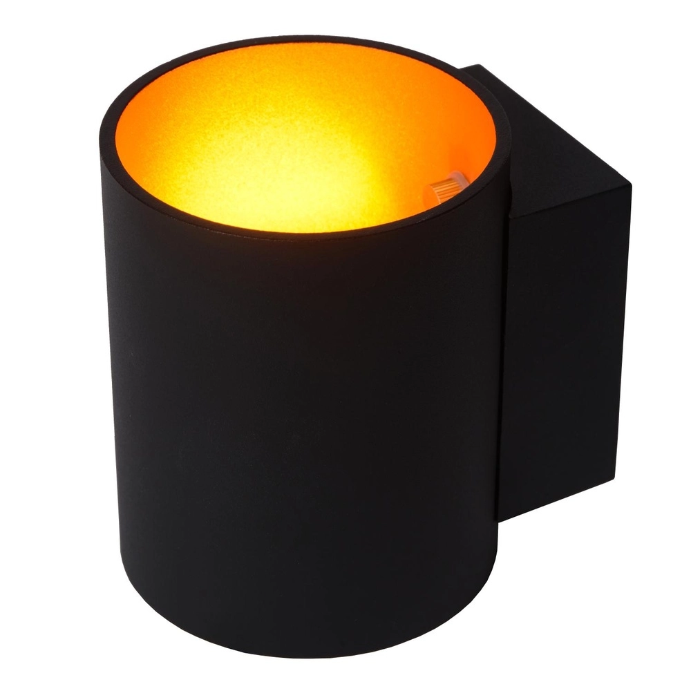 Wandlampe Xera Ø 8 cm schwarz Lucide 5411212233646