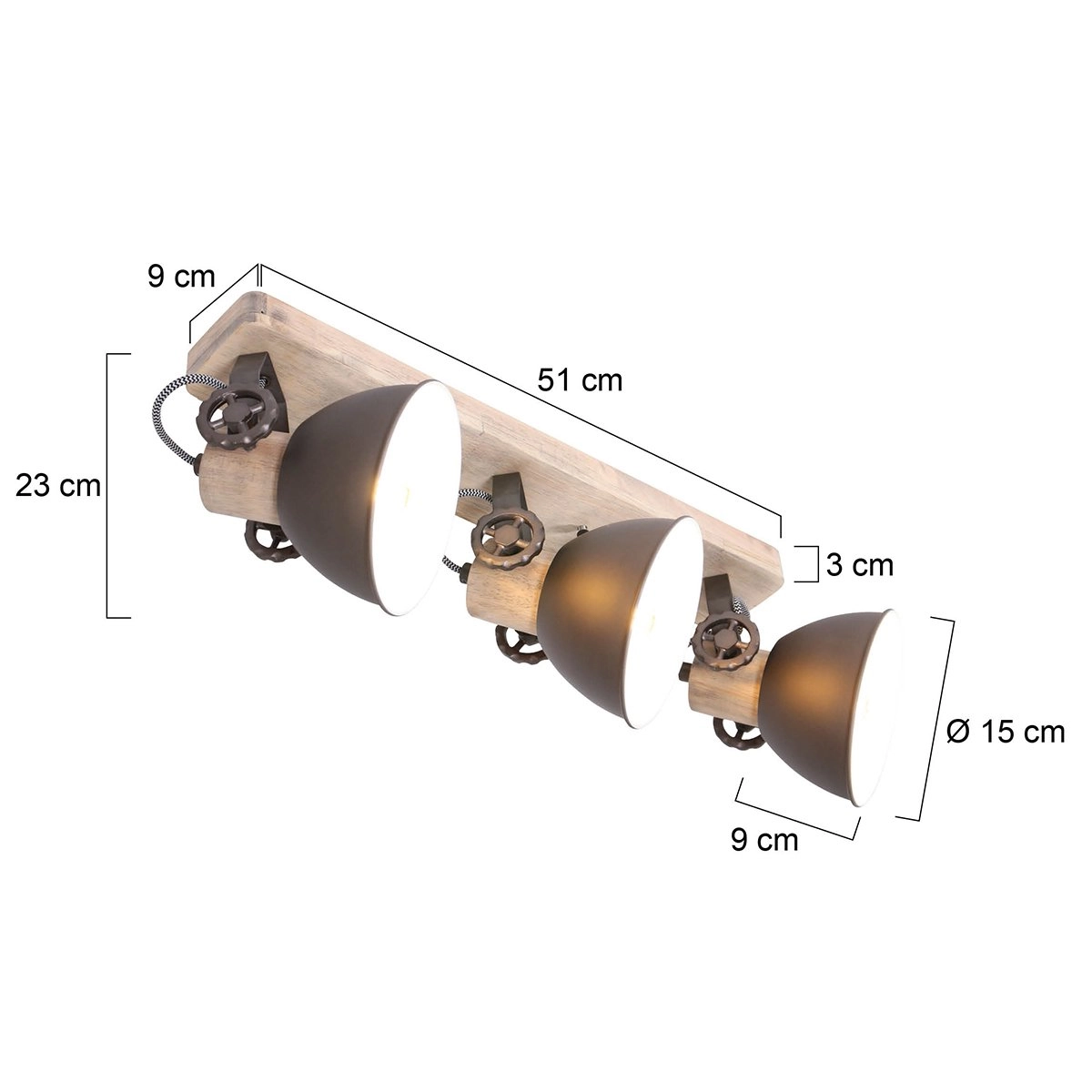 Deckenstrahler Gearwood Steinhauer 8712746129243