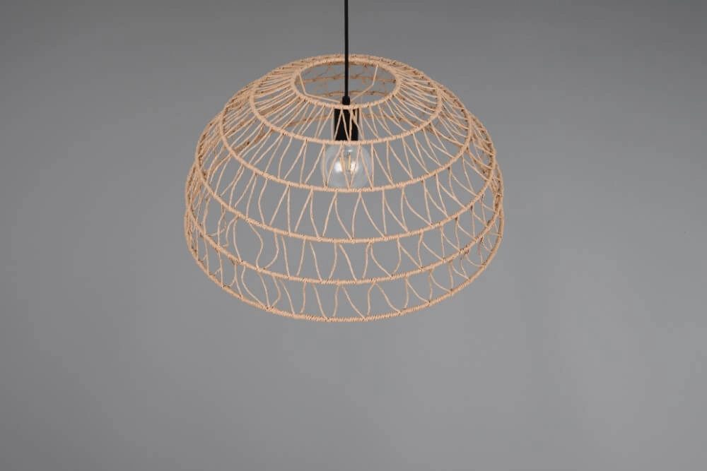 Rattan Pendelleuchte Paulette Ø 60cm Trio 4017807637533