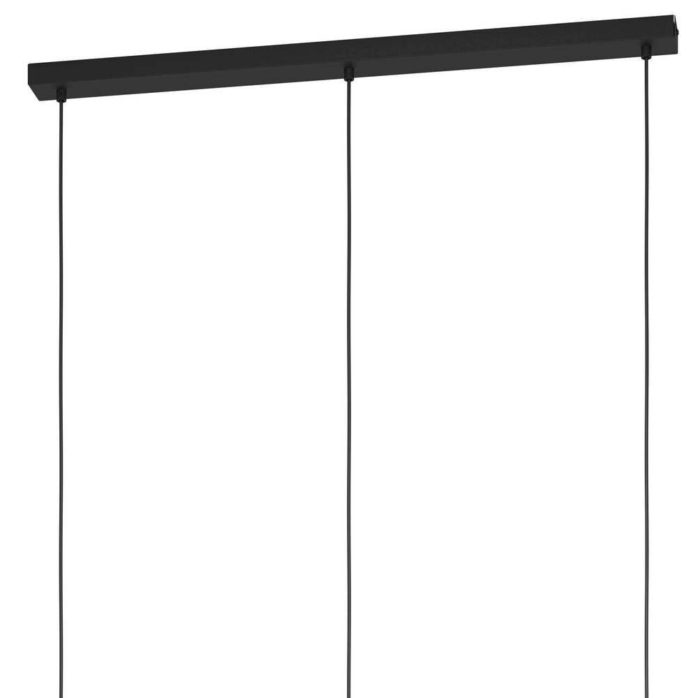 3L-Pendelleuchte Dellow schwarz mit Gold – Ø 18 cm Eglo 9002759436056