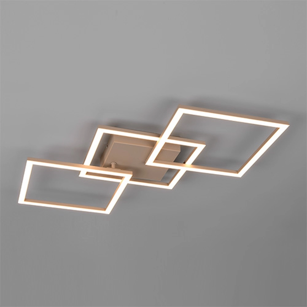 Moderne Deckenlampe Trail 74,5 cm sandbraun Trio 4017807714180