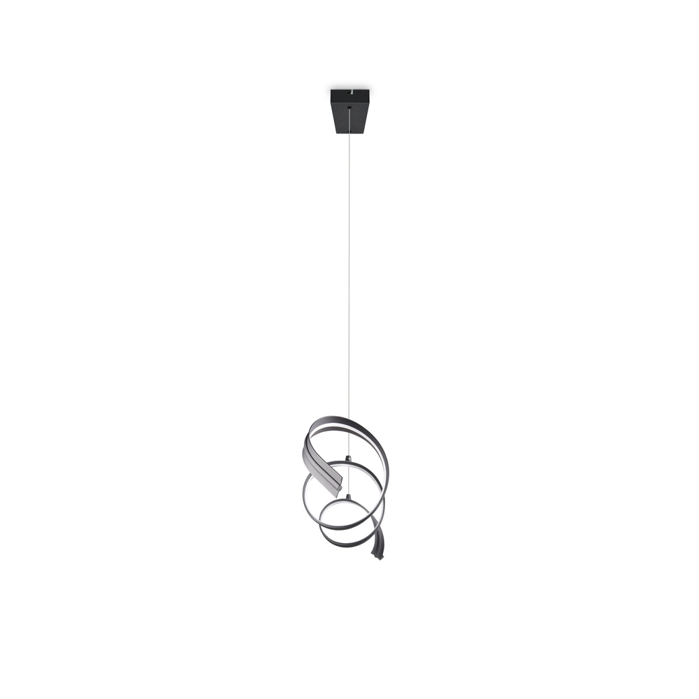 Moderne Pendellampe Tivor Schwarz Trio 4017807706291