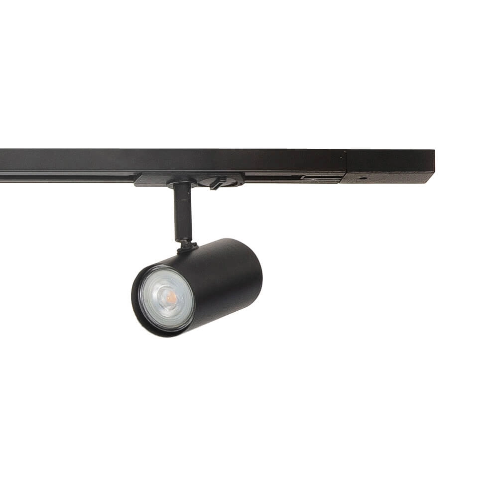 1-Phasen-Schienenset 150cm Cilinder schwarz mit 4 Flecken Highlight 8718379039577