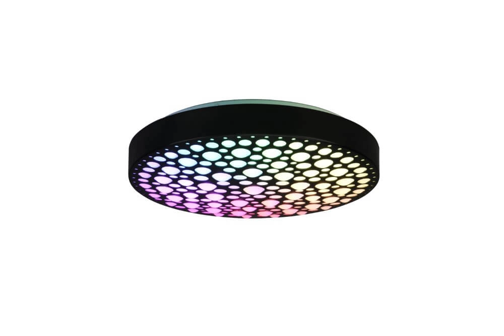 RGB-LED-Deckenleuchte Chizu Ø 40cm - schwarz Trio 4017807538328