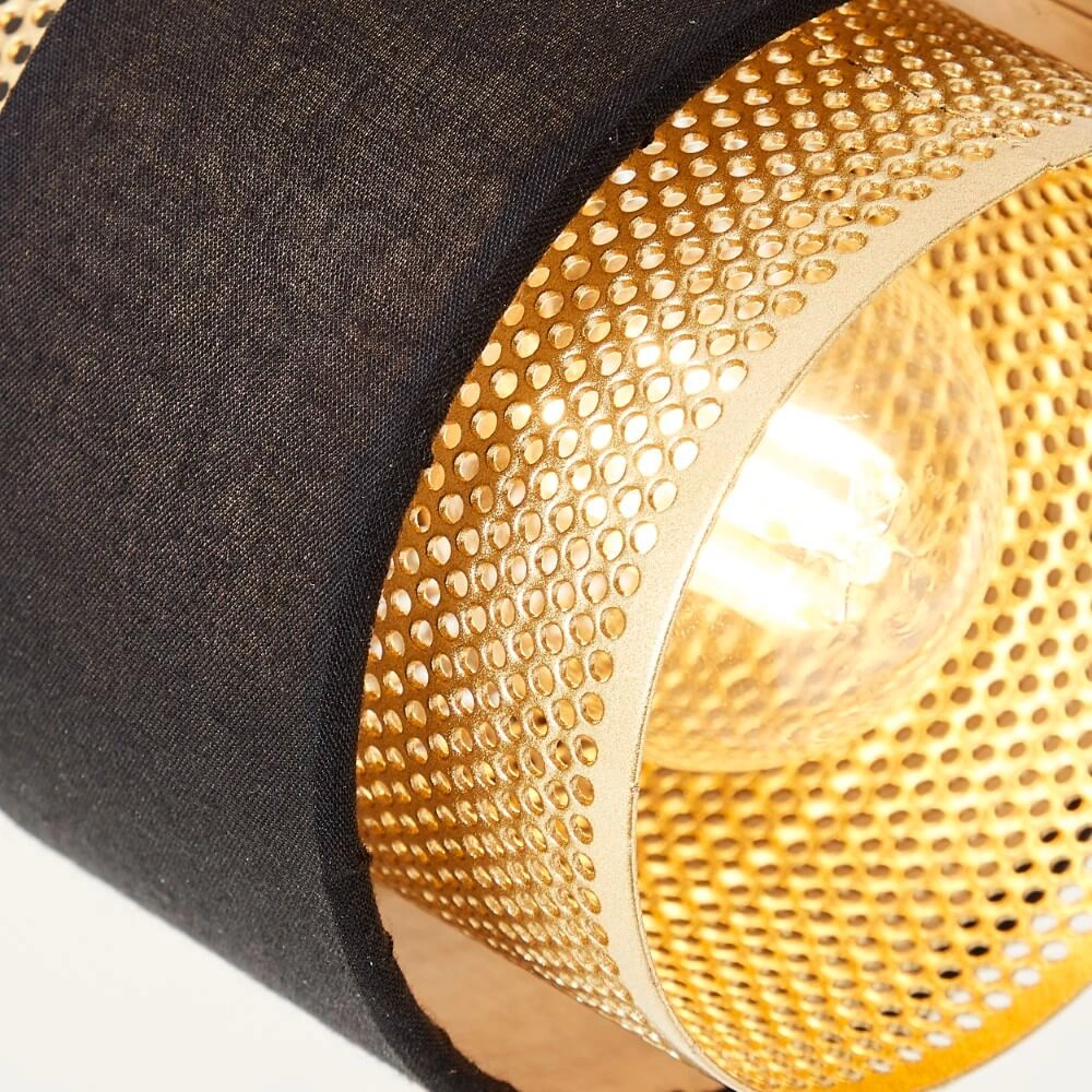Deckenleuchte mit 4 Leuchten Grove schwarz mit gold Brilliant 4004353424120
