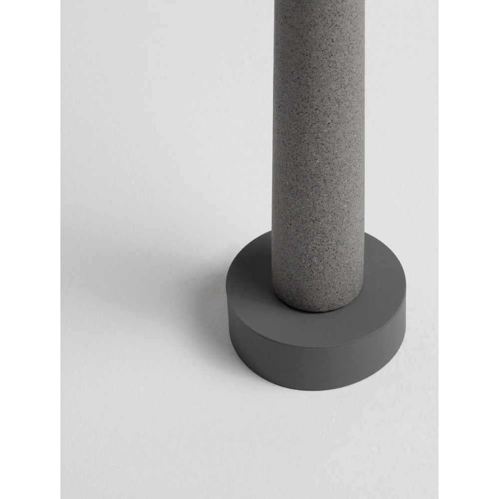 Runde Gartenleuchte Tura Beton grau 55cm Lyora 5212017454645