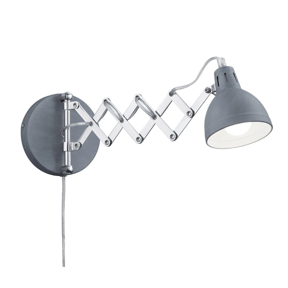 Leuchte Scissor Betongrijs mit chrom Trio 4017807348668