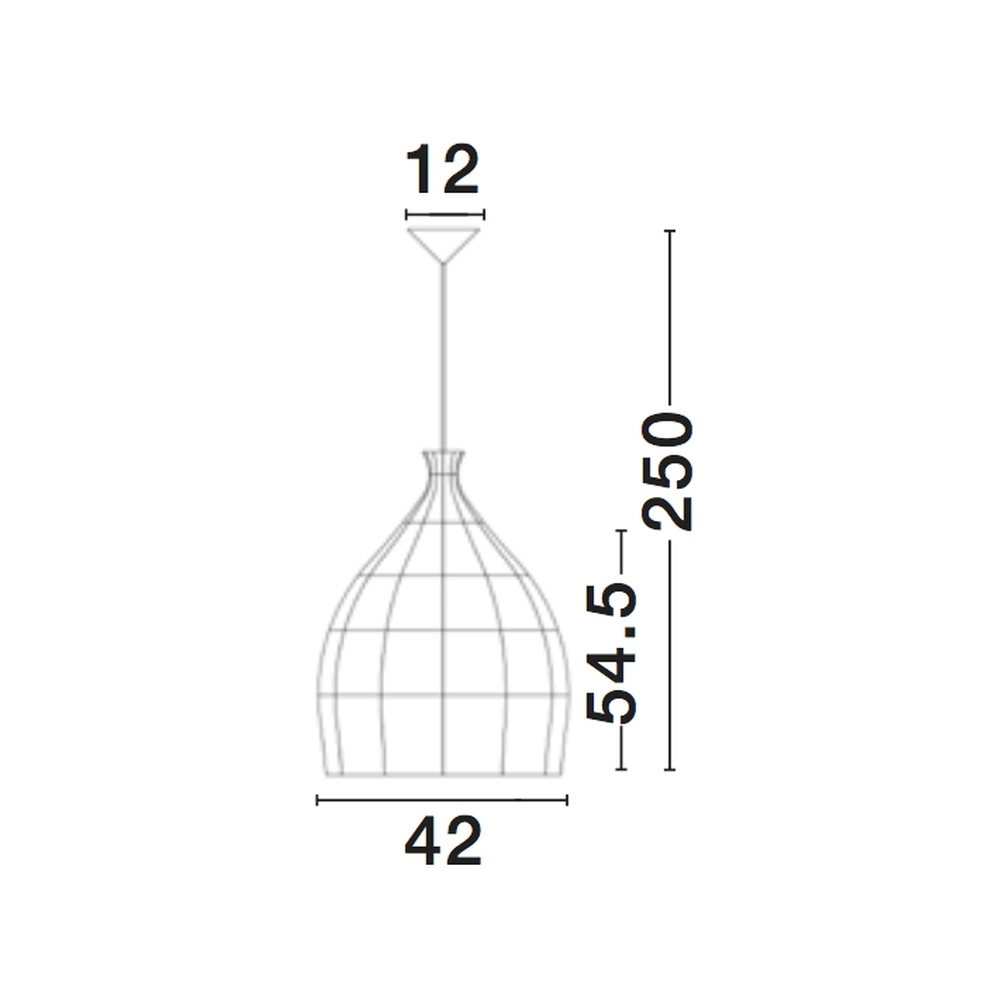 Graue Pendelleuchte Destin Rattan Ø 42cm Lyora 5212017416681