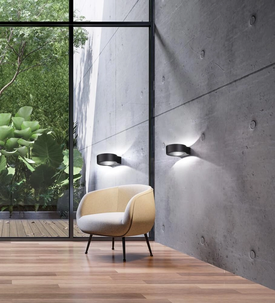 Schwarze Außenlampe Torres Fischer & Honsel 4003694303828